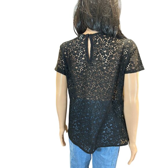 Old Navy Black Lace Top size medium - Picture 2 of 6